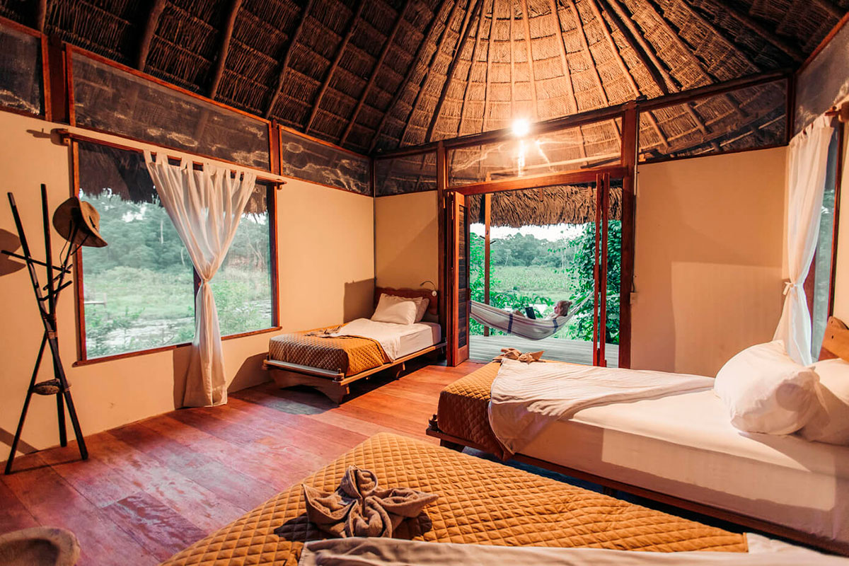 Kapawi Eco Lodge cabins