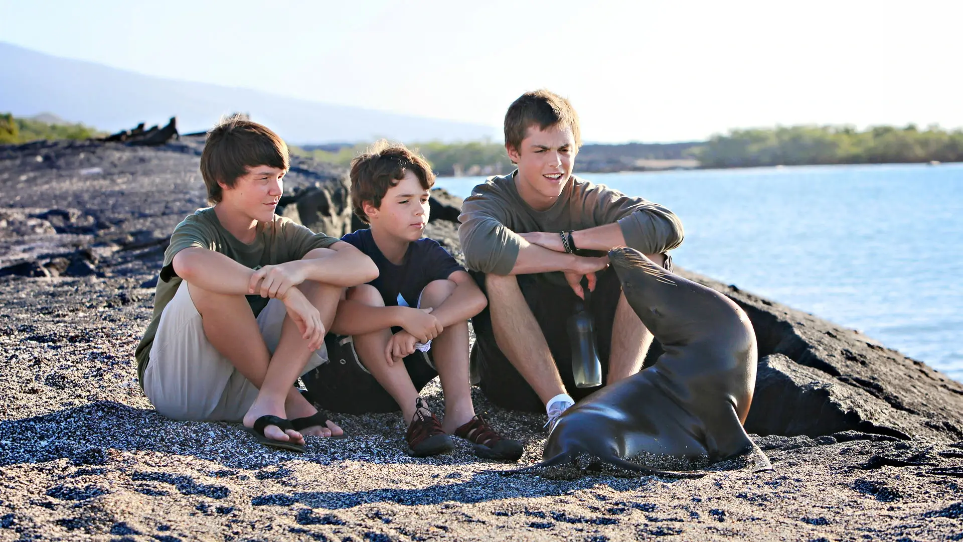 Children enjoying the family trip to Galapagos
